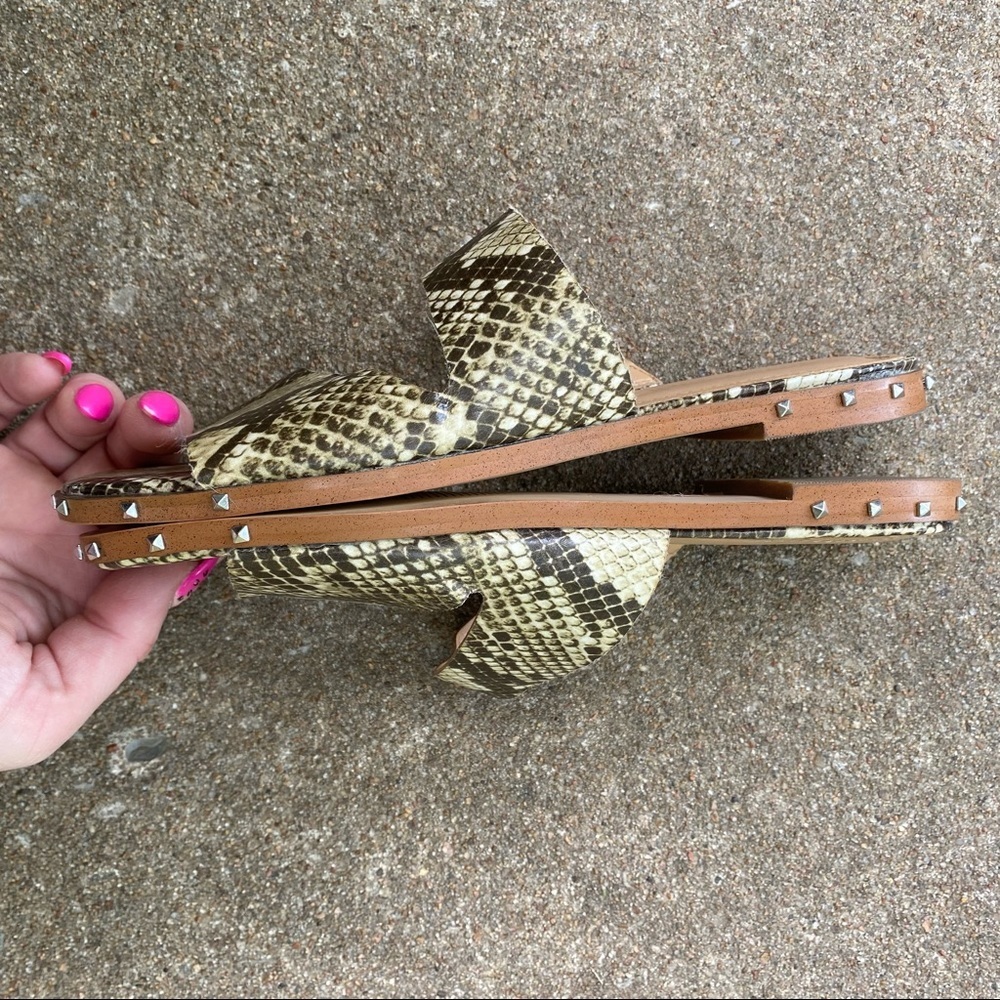 Marc Fisher | Jaylin Snake Square Toe Sandals 7m - image 5